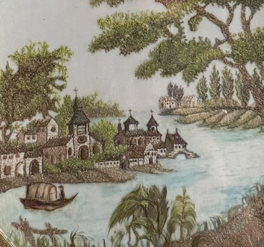 Tondo Lake Landscape 19th Century-photo-6