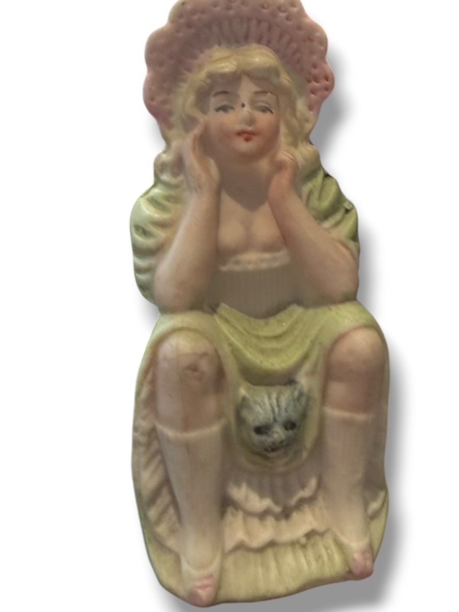 EROTICA CURIOSA sujet érotique biscuit polychrome-photo-4