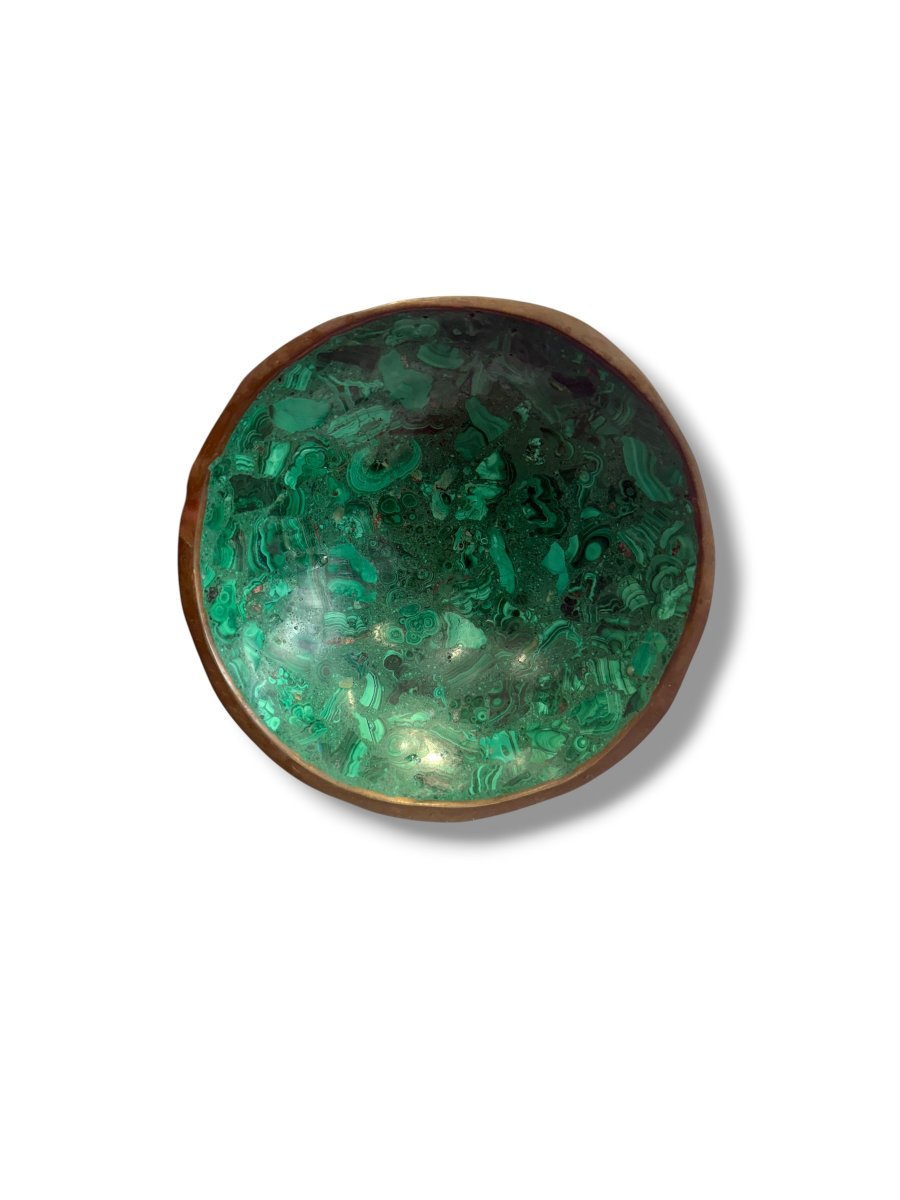 Malachite And Bronze Dish