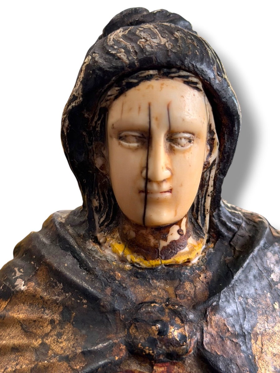 Virgin Madonna Indo Portuguese 18th Century-photo-2