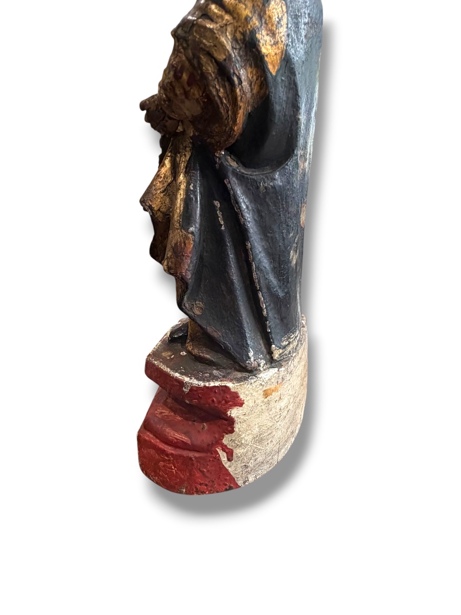 Virgin Madonna Indo Portuguese 18th Century-photo-4