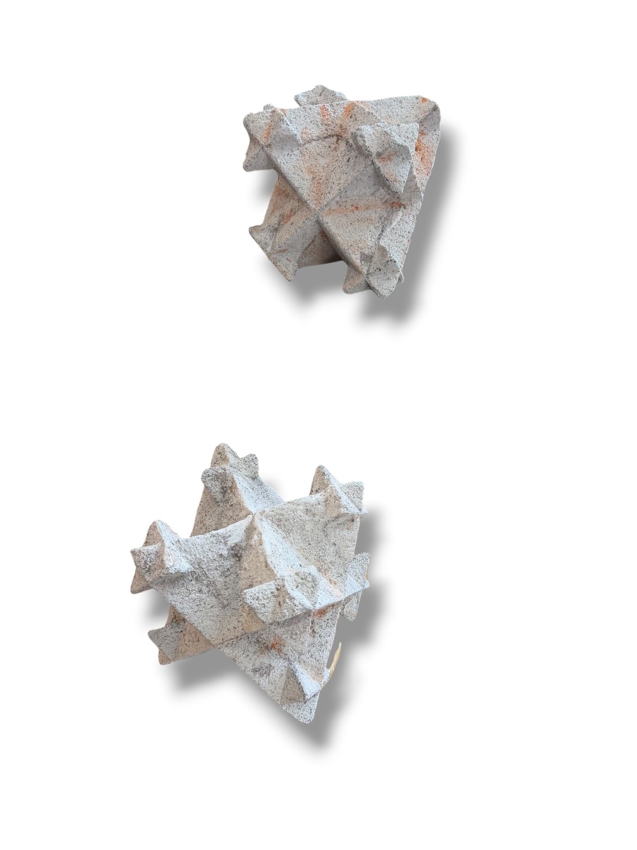 Paire Pierres de sorcière polyèdres étoilés-photo-1