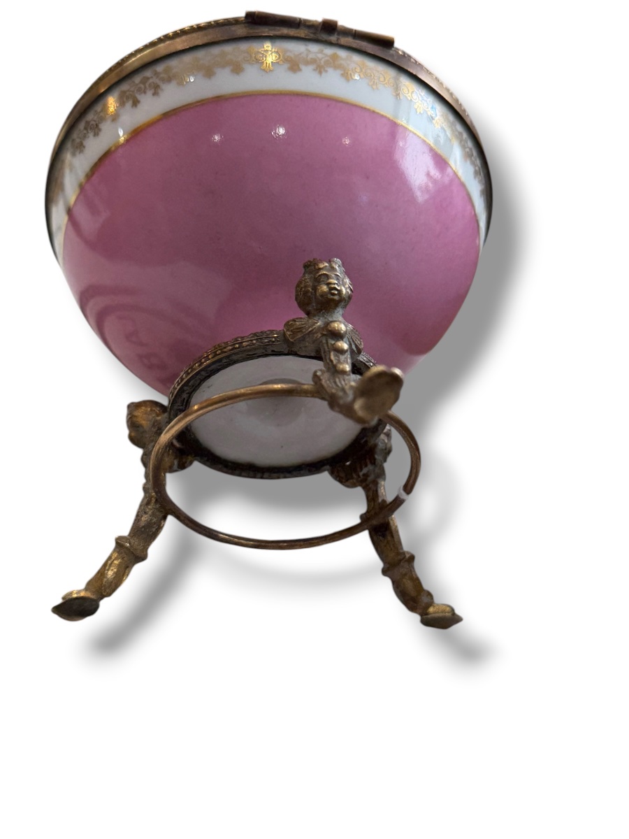 Drageoir Porcelaine De Paris And Bronze-photo-3