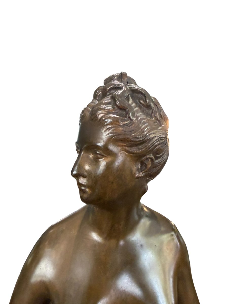 Grand bronze Diane chasseresse d'après Houdon-photo-3