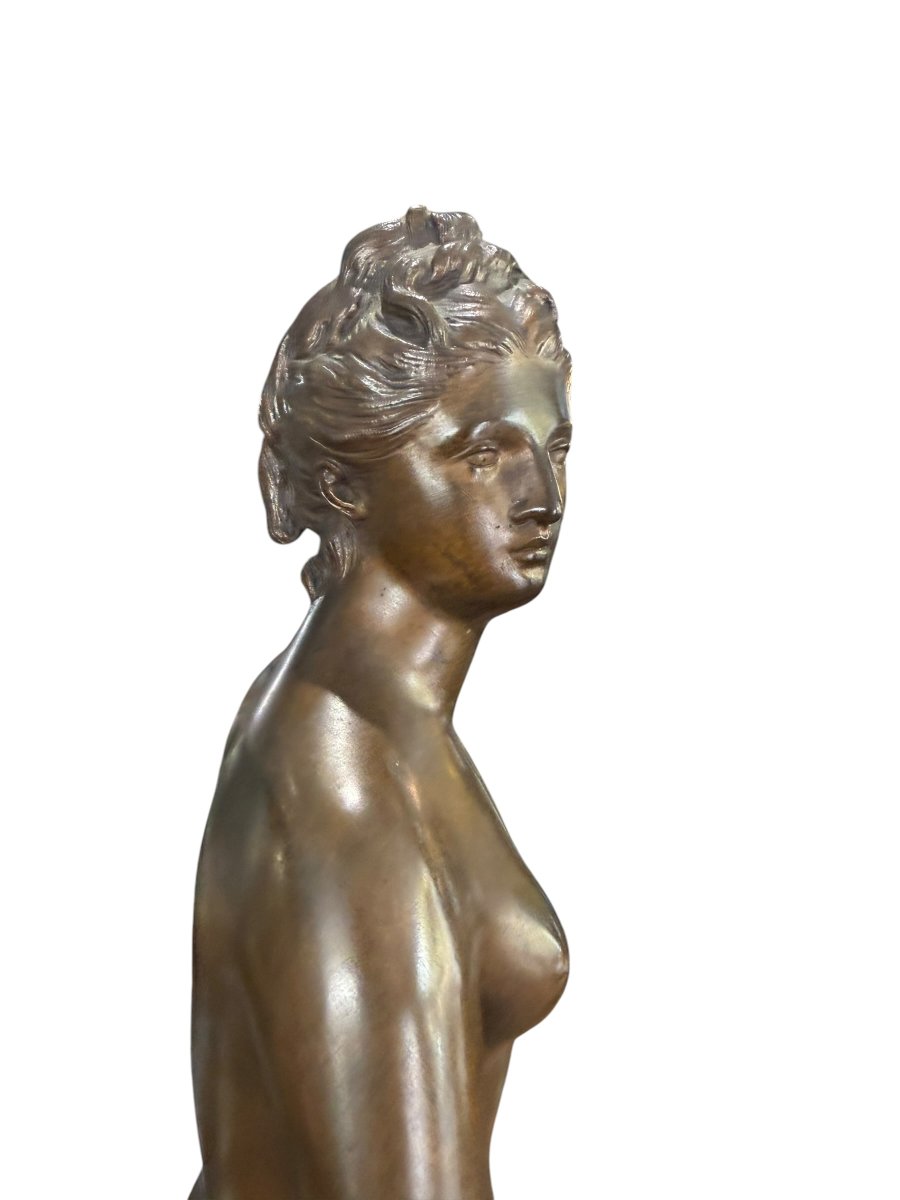 Grand bronze Diane chasseresse d'après Houdon-photo-6