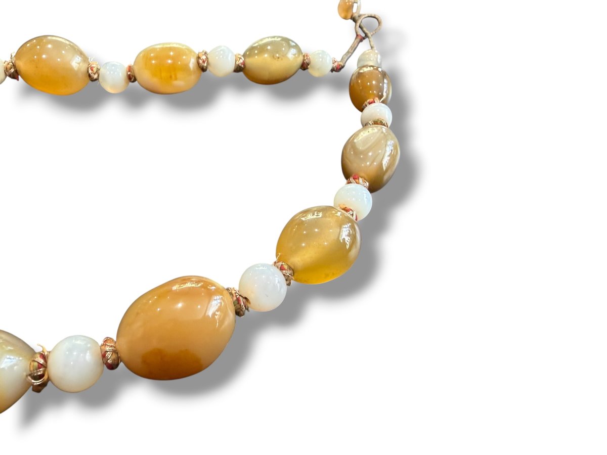 China Agate Chalcedony Necklace-photo-4