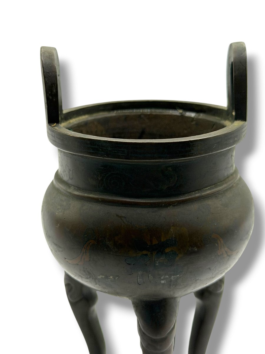 Bronze Perfume Burner China Early 19th Century-photo-2