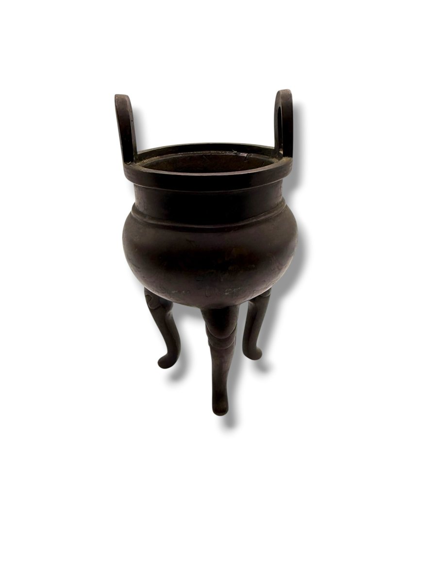 Bronze Perfume Burner China Early 19th Century-photo-3
