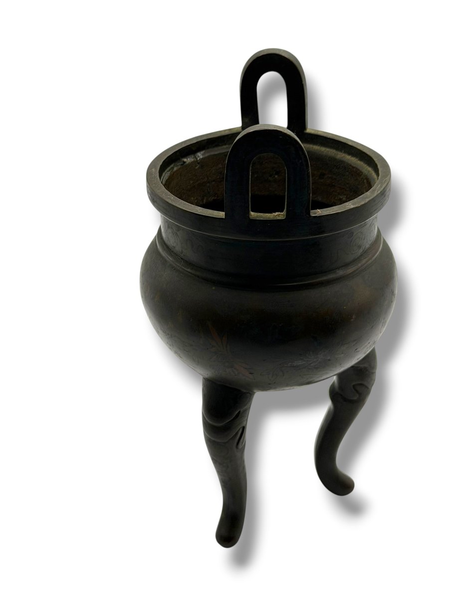 Bronze Perfume Burner China Early 19th Century-photo-4