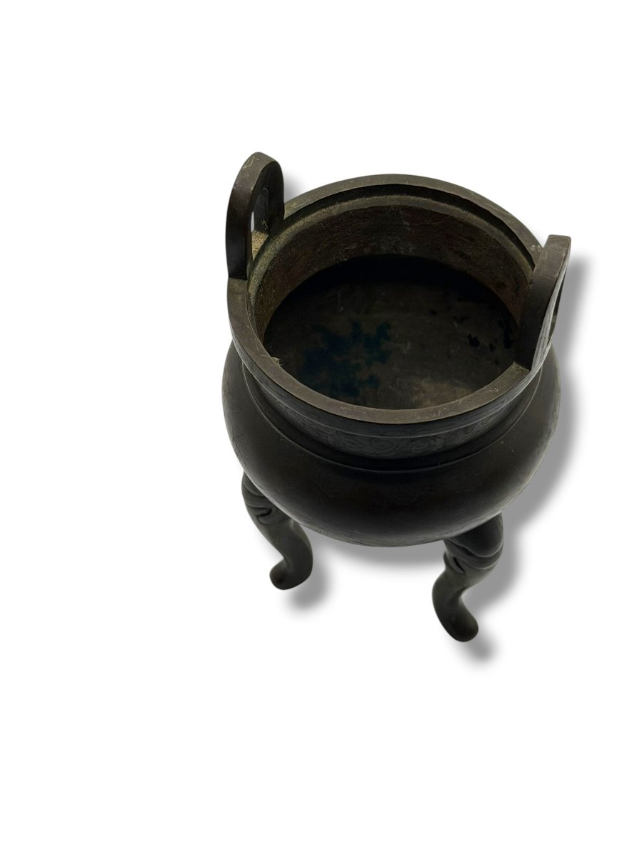 Bronze Perfume Burner China Early 19th Century-photo-3