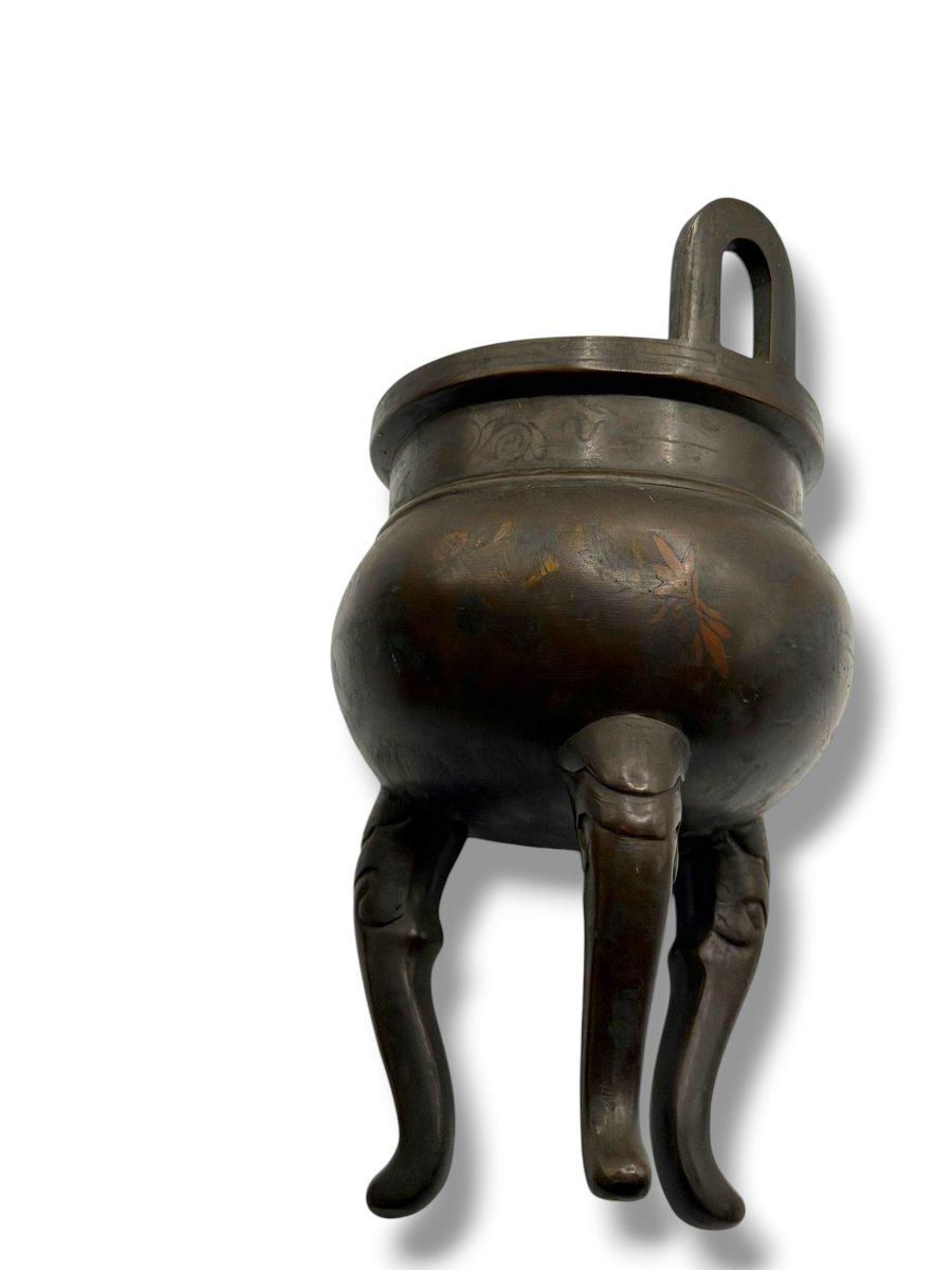 Bronze Perfume Burner China Early 19th Century-photo-4