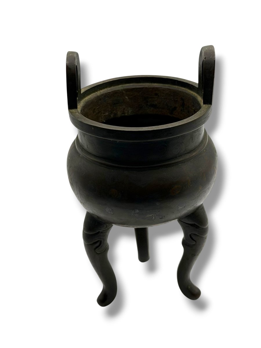 Bronze Perfume Burner China Early 19th Century-photo-5