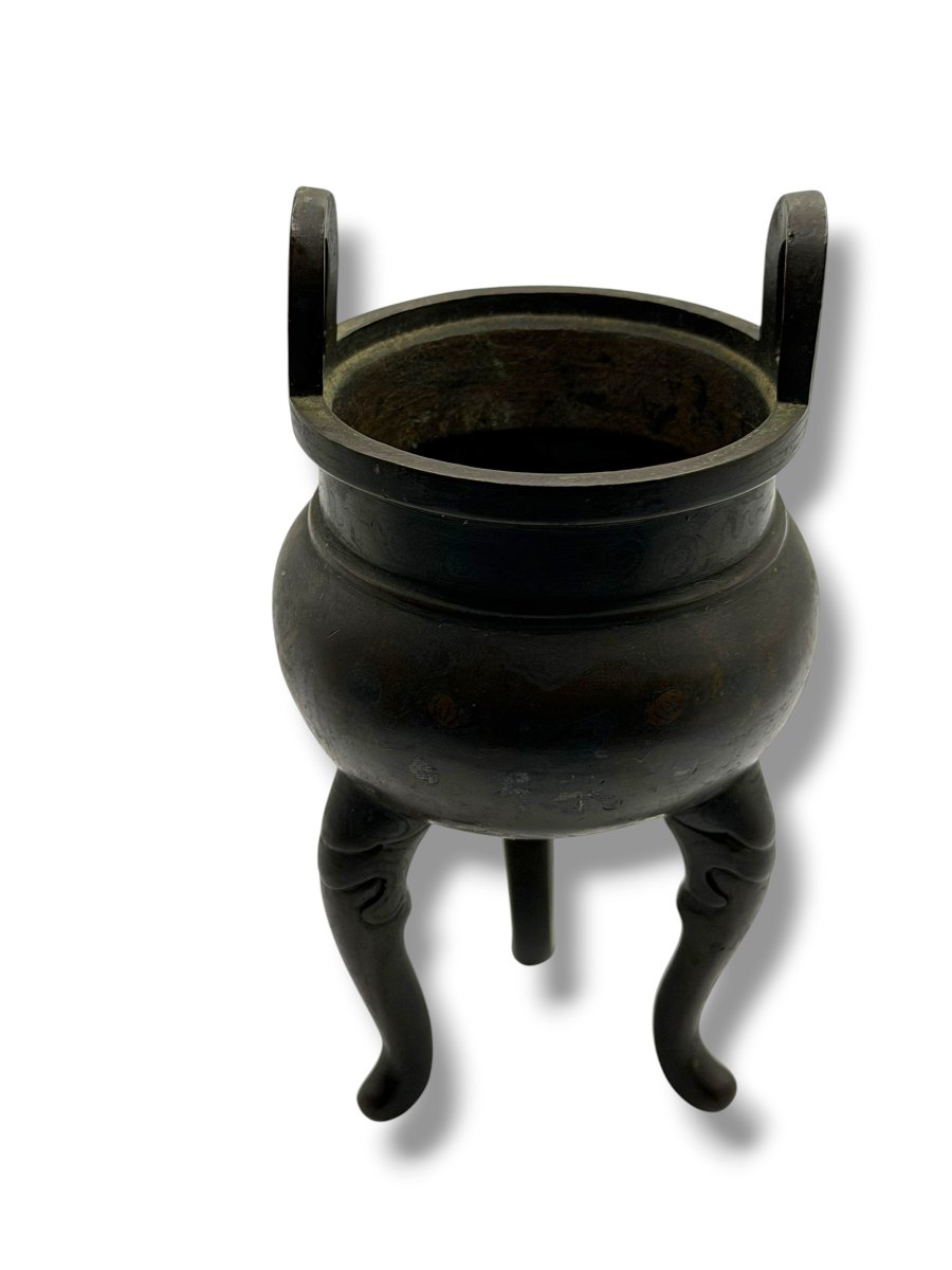 Bronze Perfume Burner China Early 19th Century-photo-6