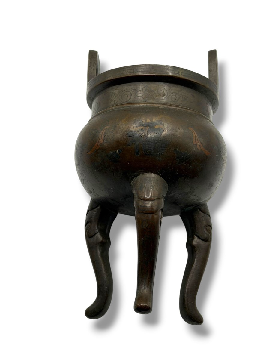 Bronze Perfume Burner China Early 19th Century-photo-7