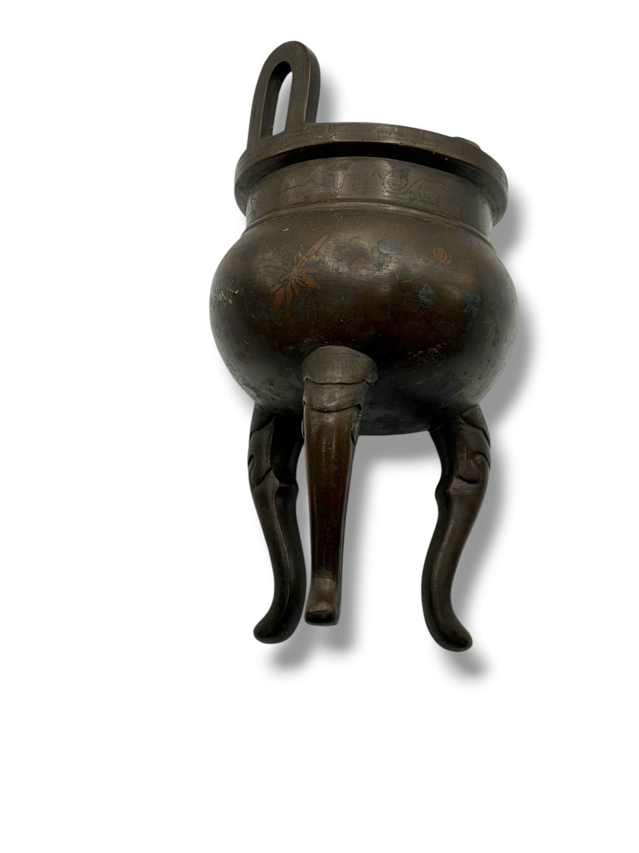 Bronze Perfume Burner China Early 19th Century-photo-8