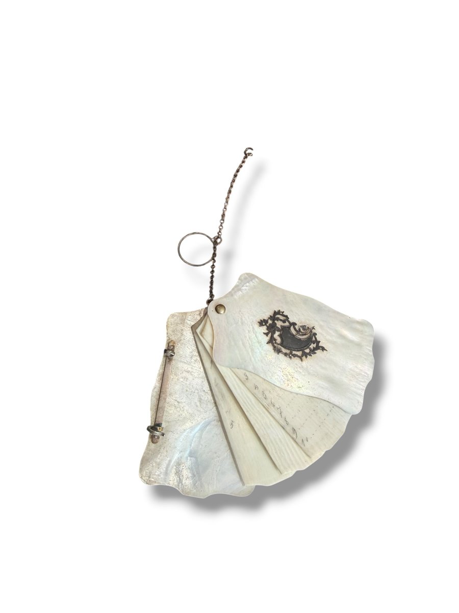 Carnet de bal en nacre XIXeme-photo-3