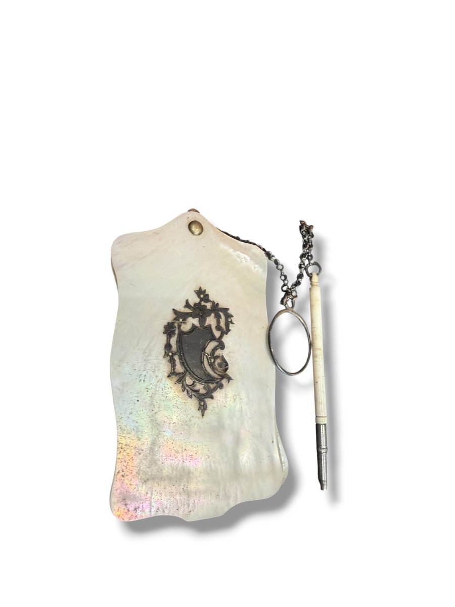 Carnet de bal en nacre XIXeme-photo-2