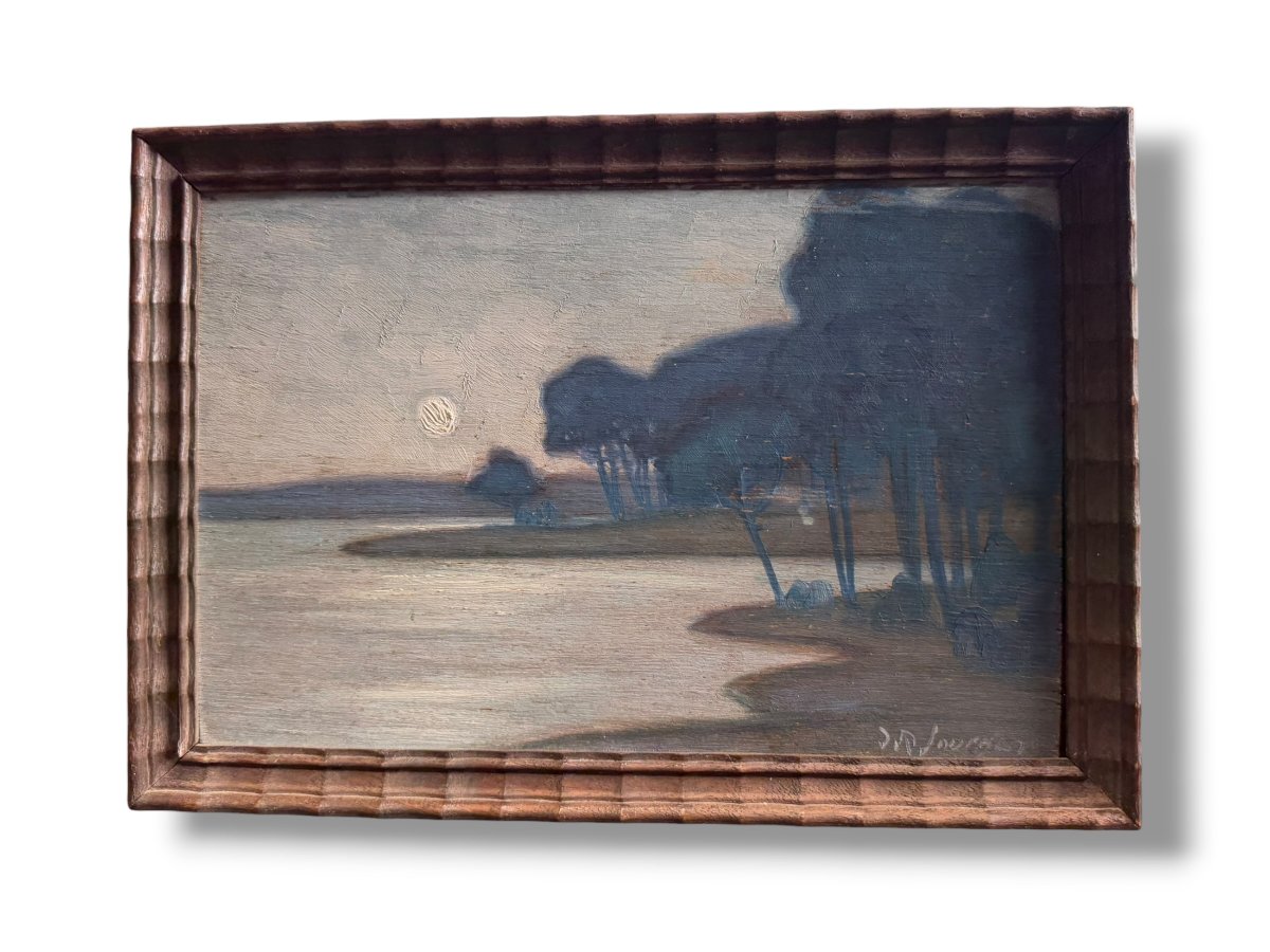 Jean-roger Sourgen  Nocturnal Lakeside Landscape-photo-1