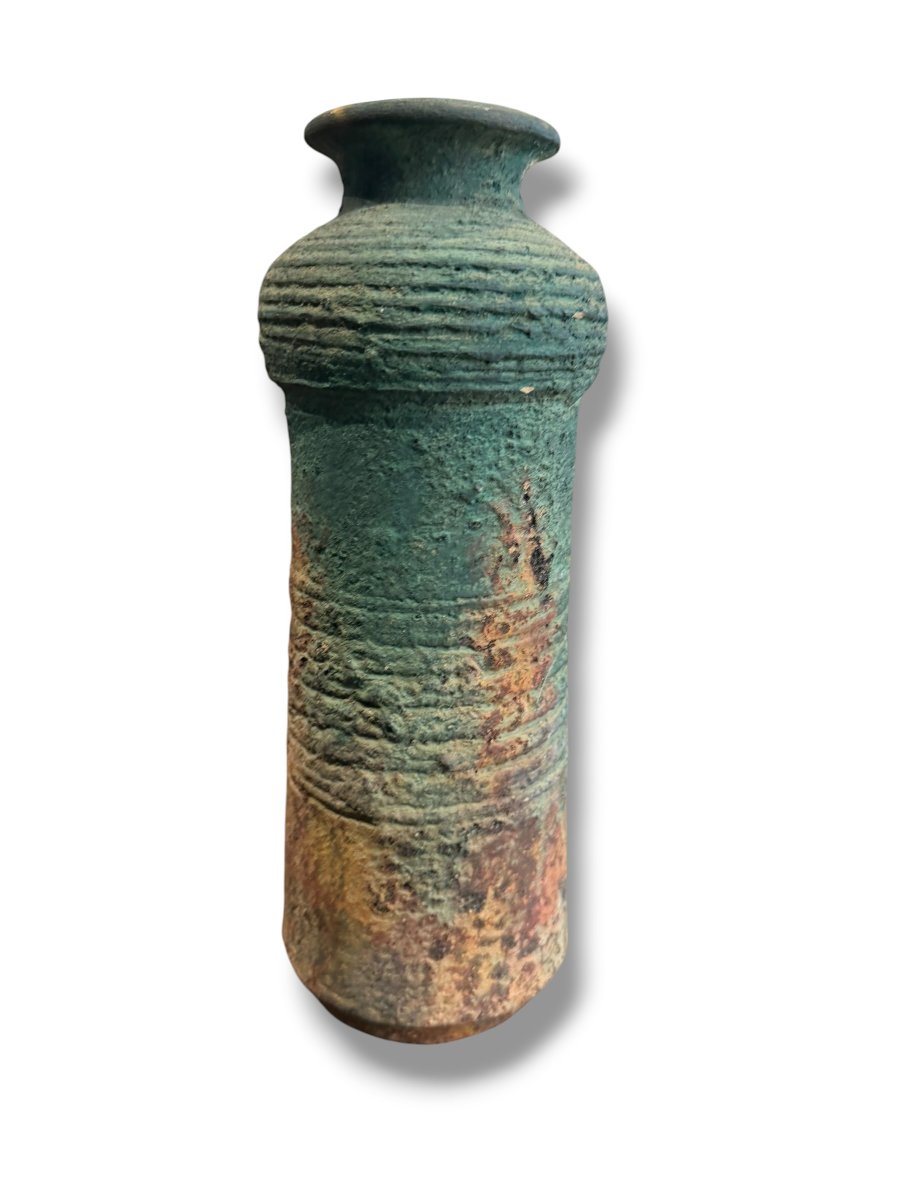 Vase couleur écume patine verte-photo-3