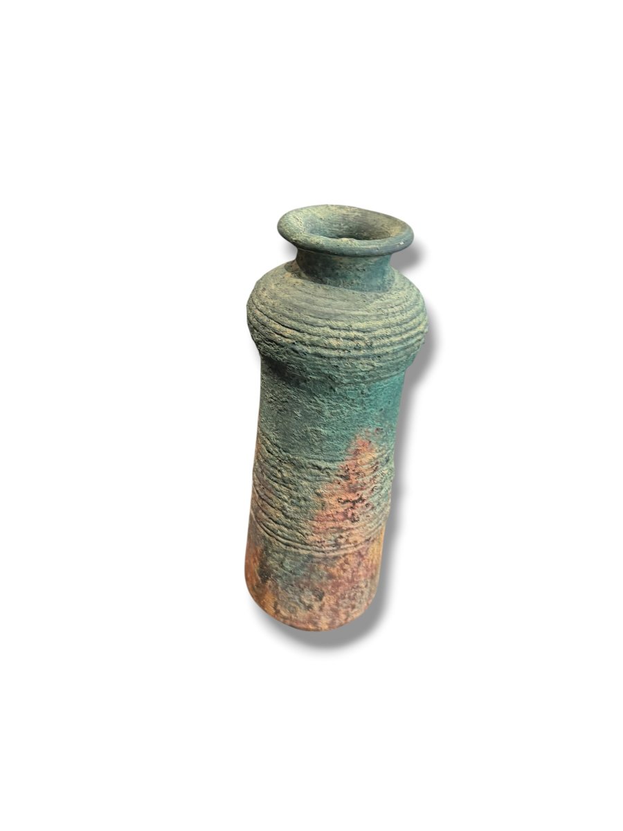 Vase couleur écume patine verte-photo-1