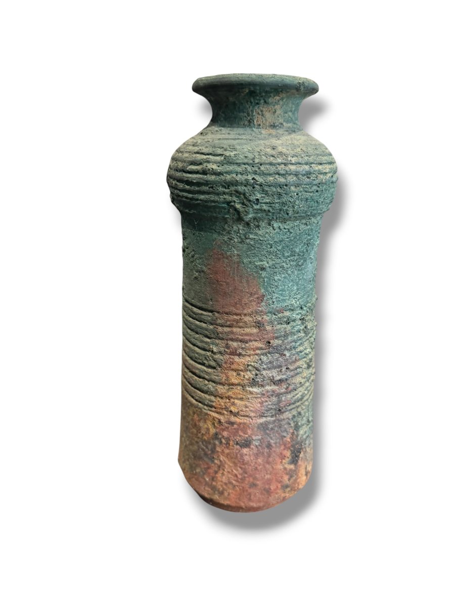 Vase couleur écume patine verte-photo-6