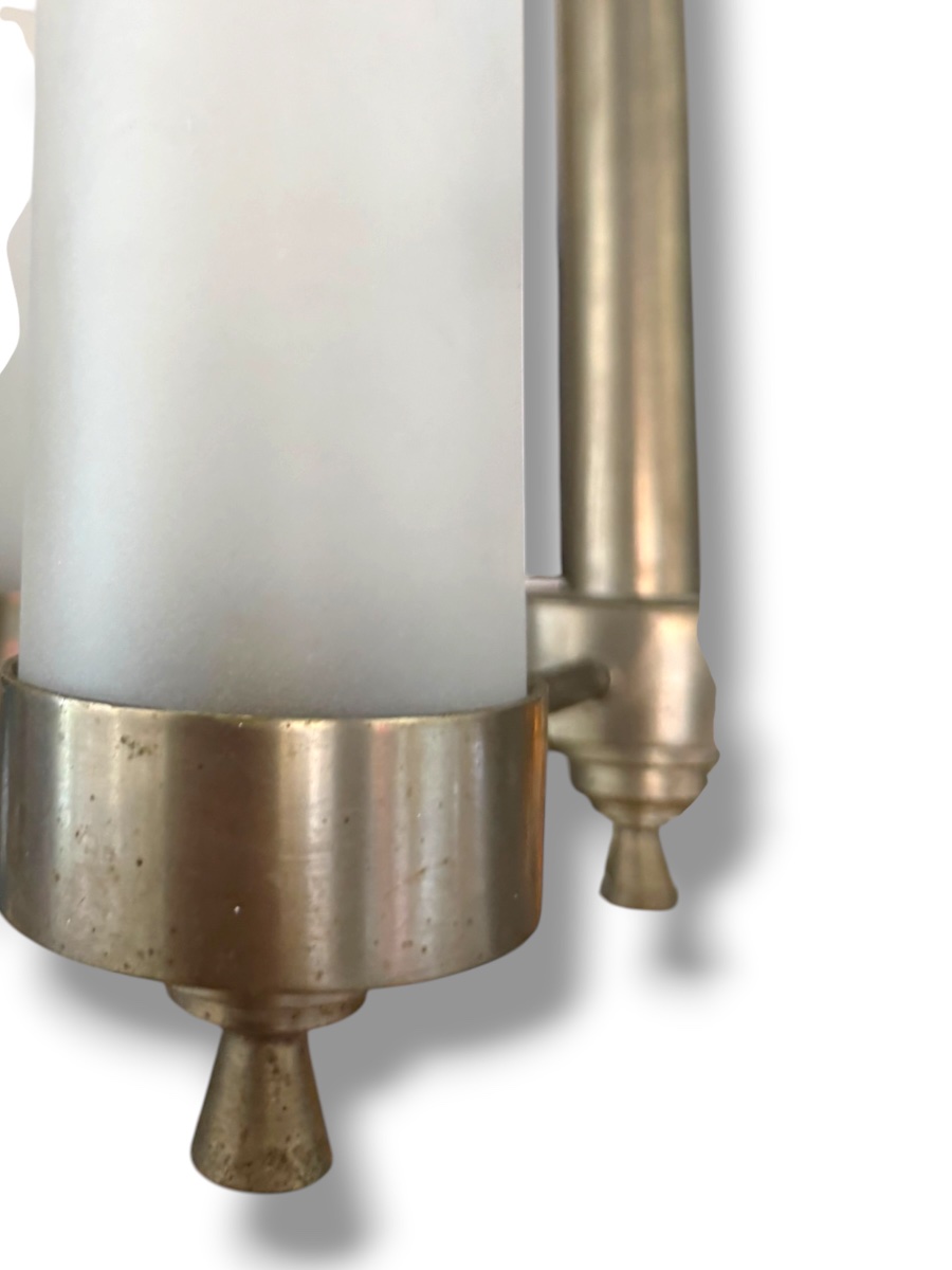 Mid-century Modernist Chandelier By Quinet Adnet-photo-4