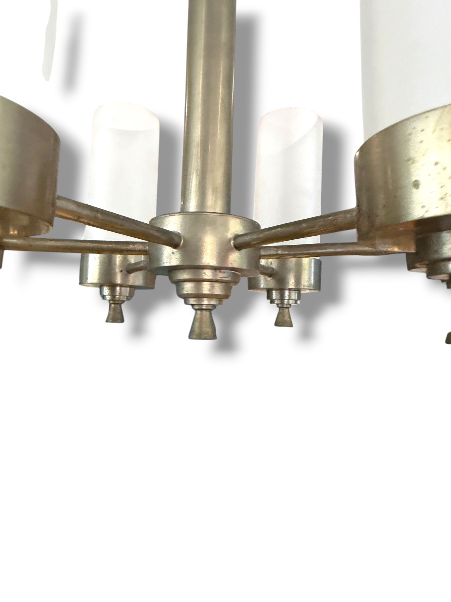 Mid-century Modernist Chandelier By Quinet Adnet-photo-1