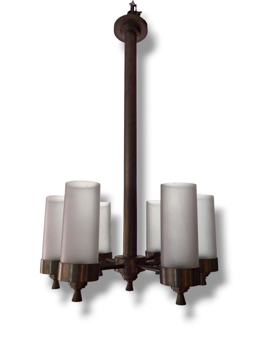 Mid-century Modernist Chandelier By Quinet Adnet