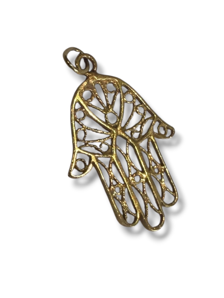 Gold Hand Of Fatma Pendant-photo-5