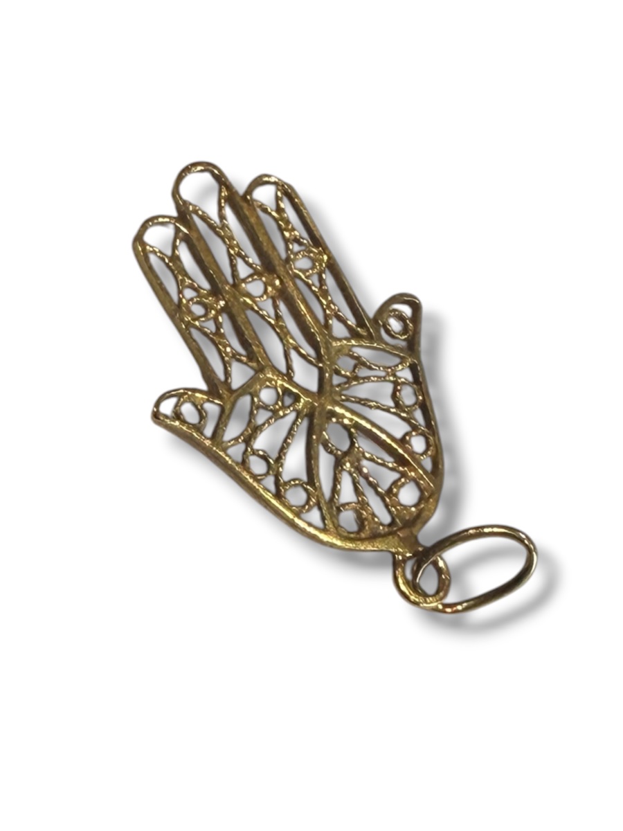 Gold Hand Of Fatma Pendant-photo-7