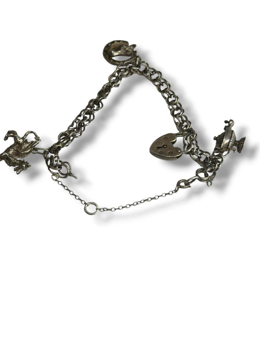Bracelet Charms argent massif-photo-4