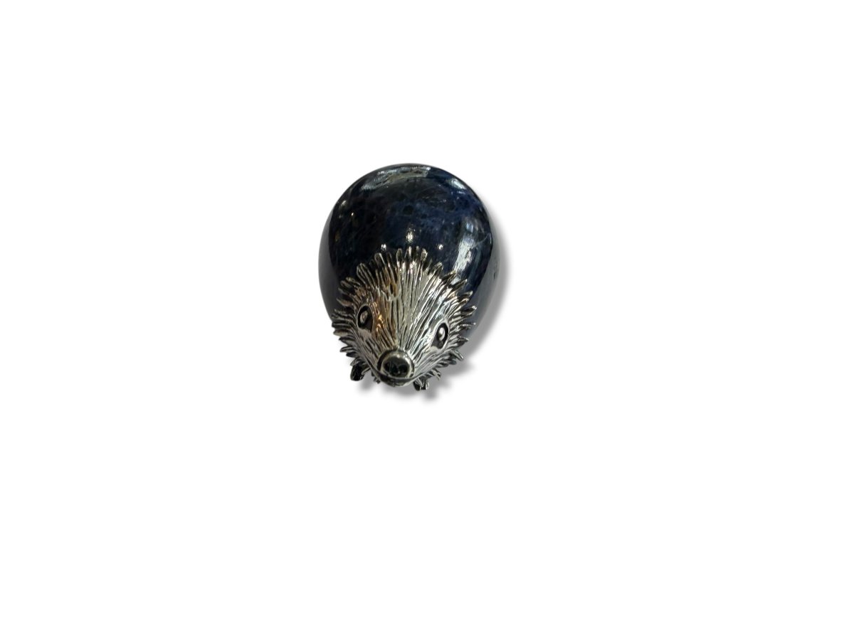 Animal en argent et lapis lazuli-photo-2