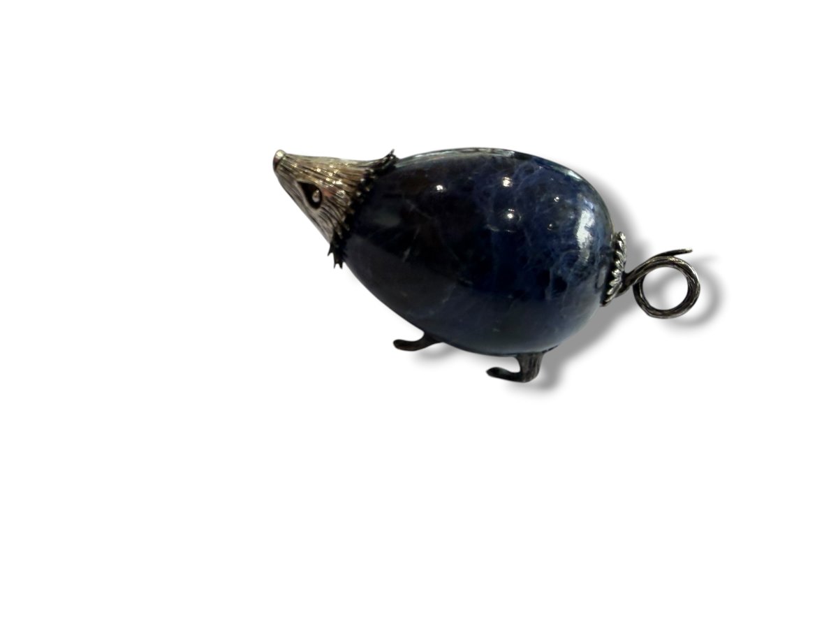 Animal en argent et lapis lazuli-photo-1