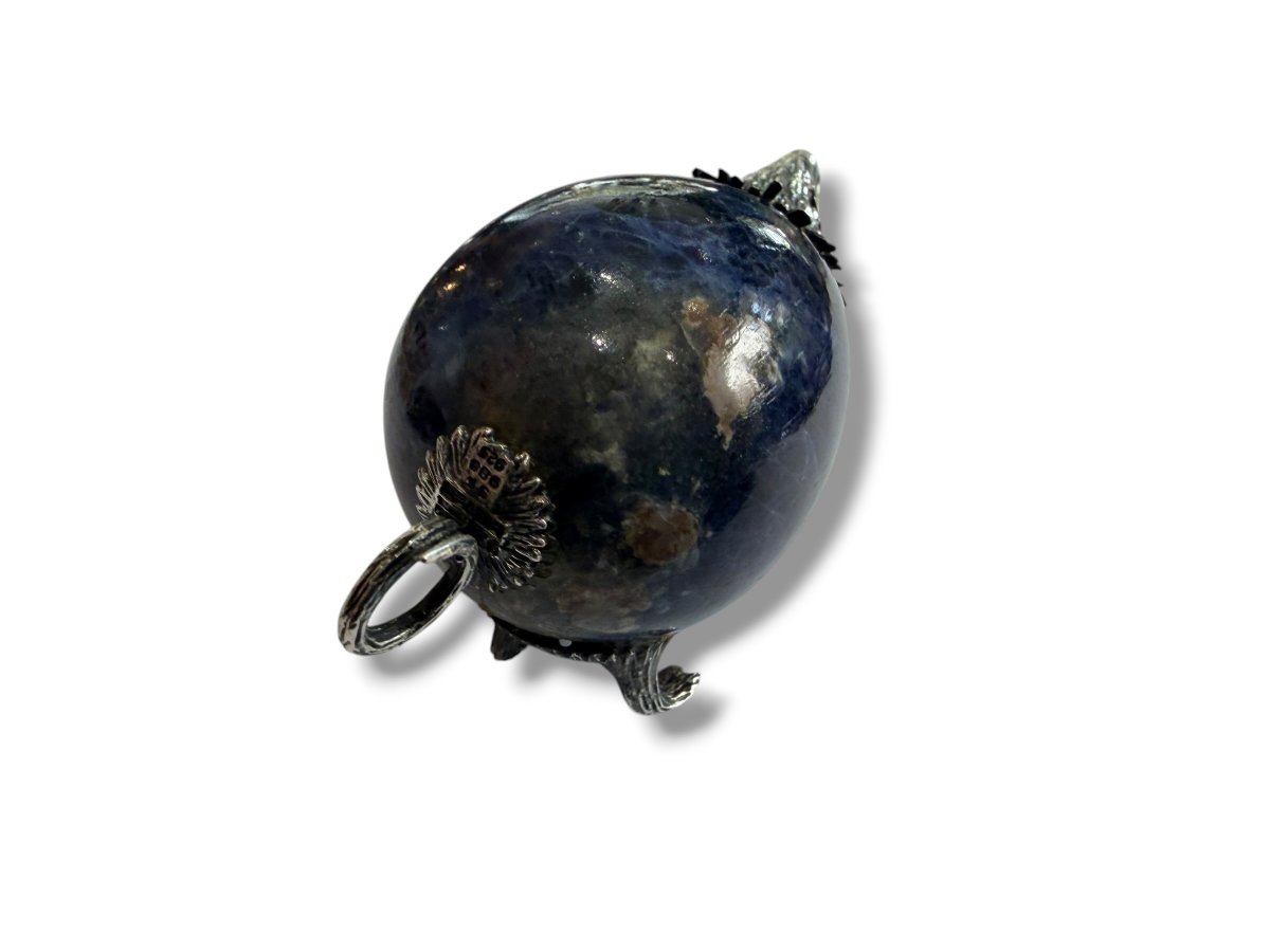 Animal en argent et lapis lazuli-photo-4
