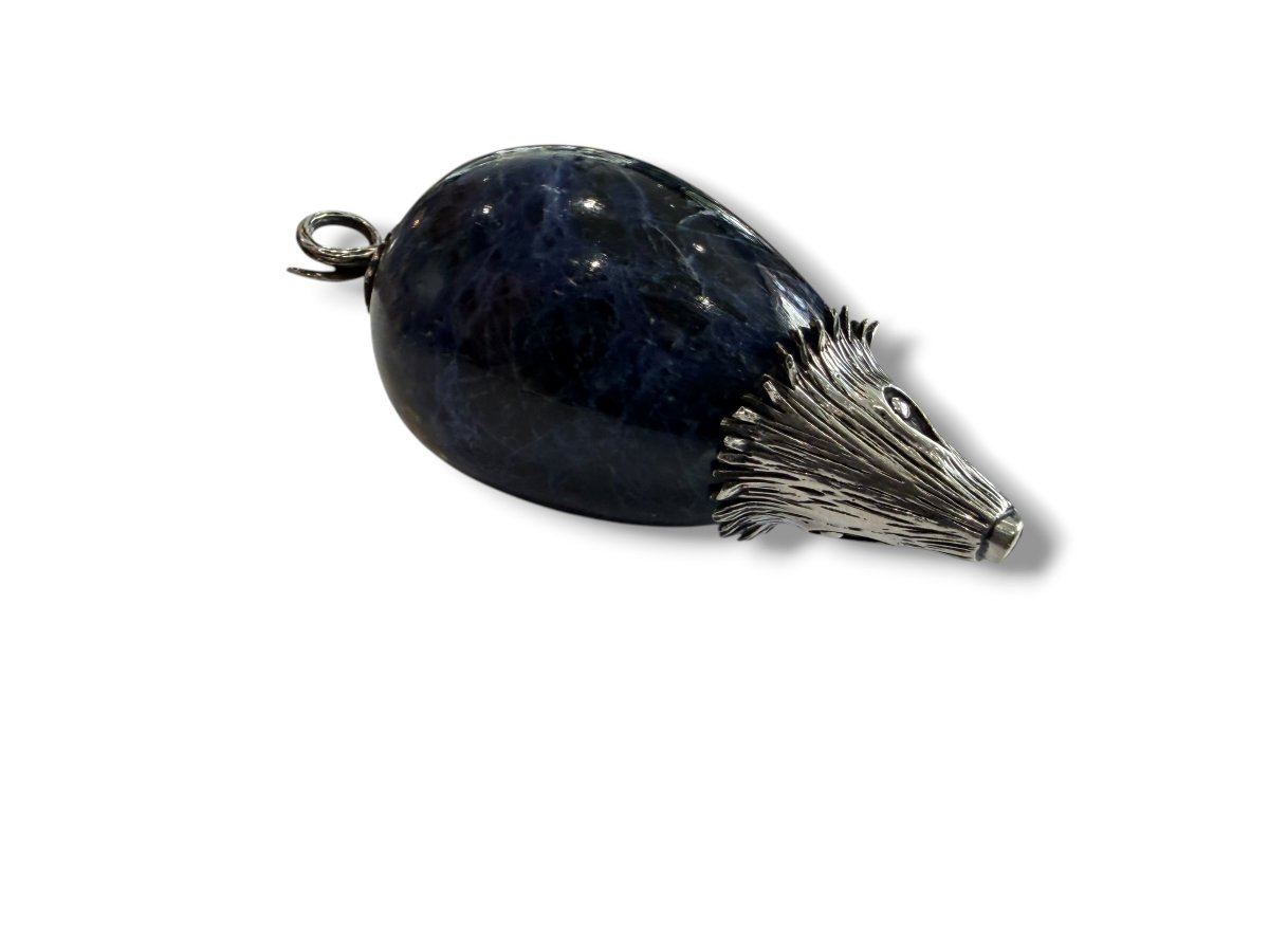 Animal en argent et lapis lazuli-photo-8
