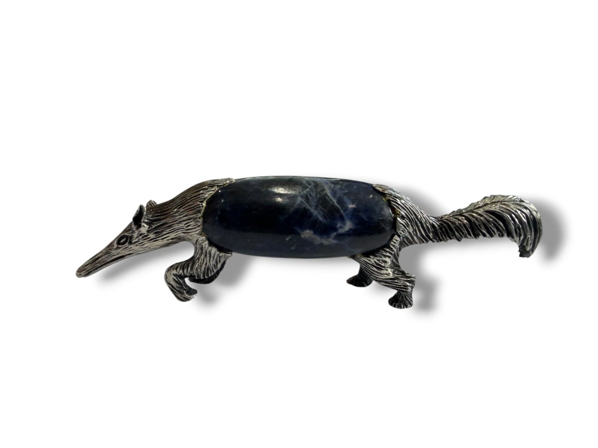 Silver And Lapis Lazuli Anteater