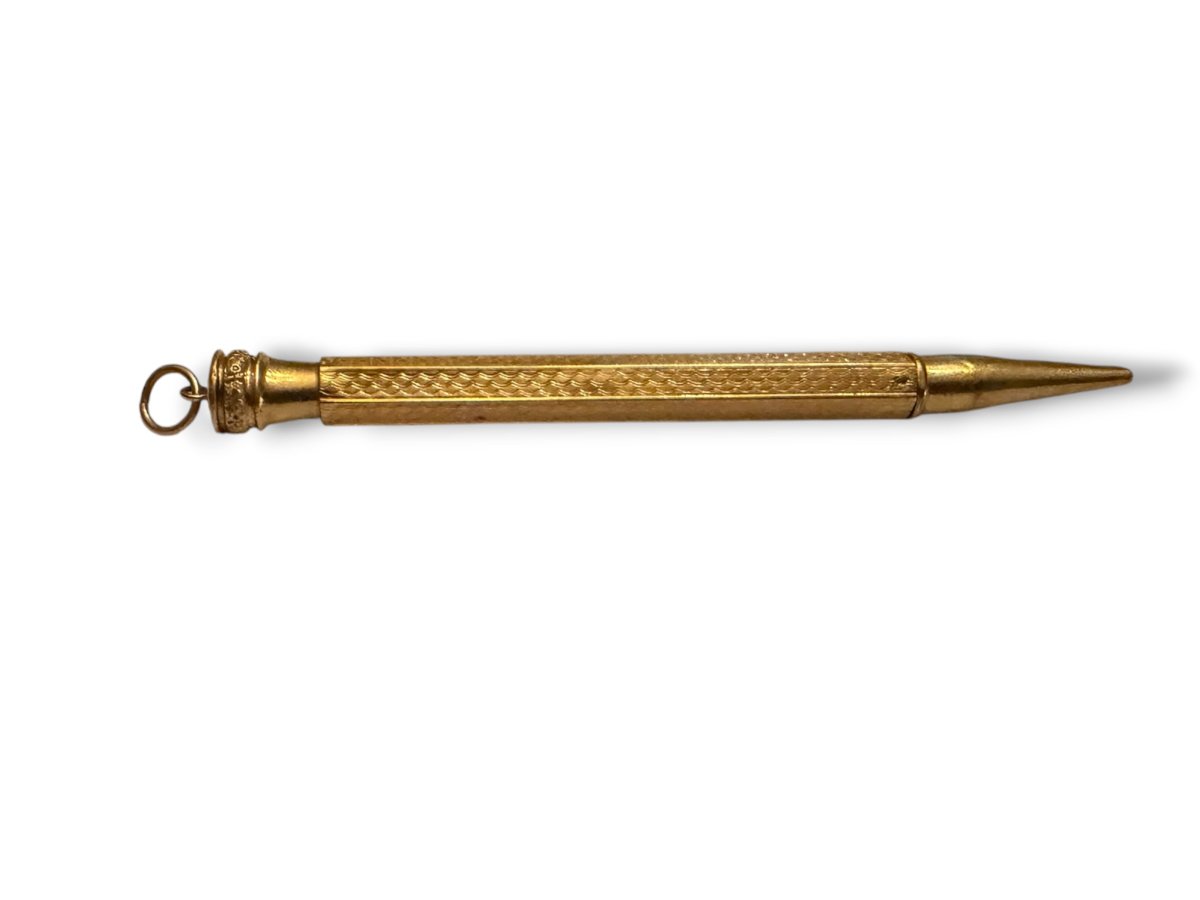 Stylet porte-mine en or massif