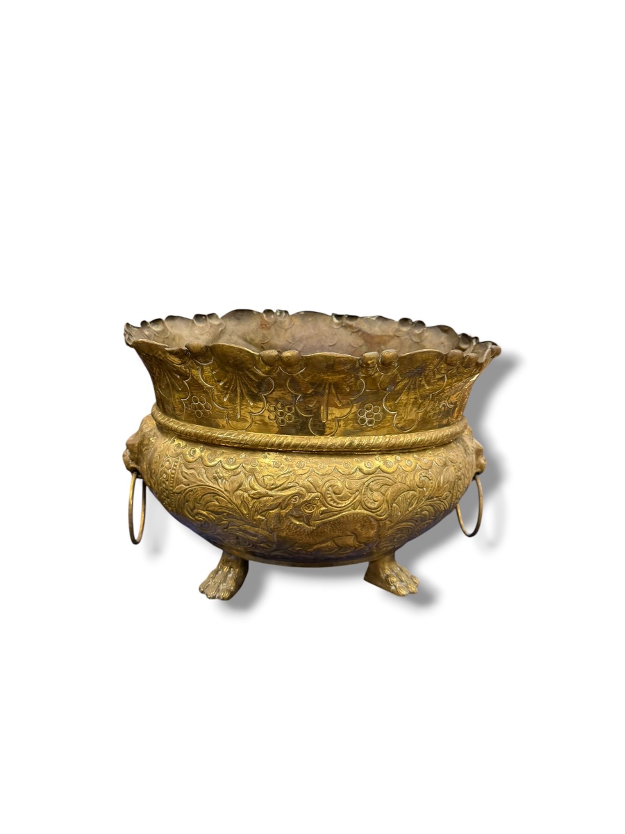 Jardinière en laiton style Louis XV
