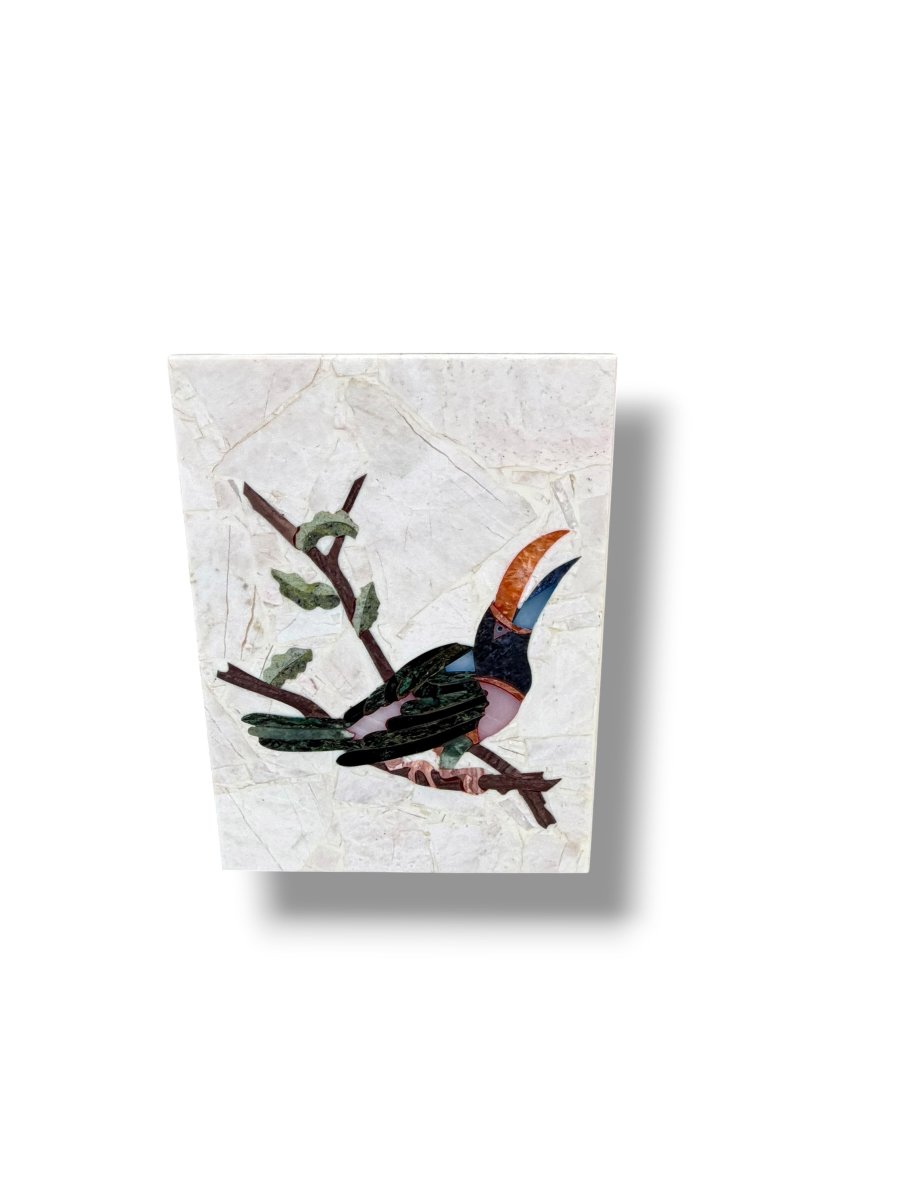 Tableau Pietra dura motif toucan-photo-4
