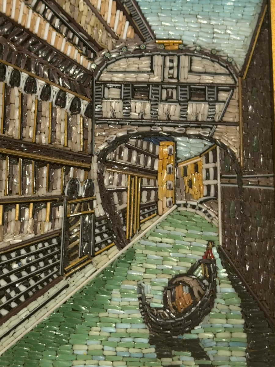 Micro-mosaic: The Bridge Of Sighs In Venice, Depicted In Micro-mosaic-photo-1