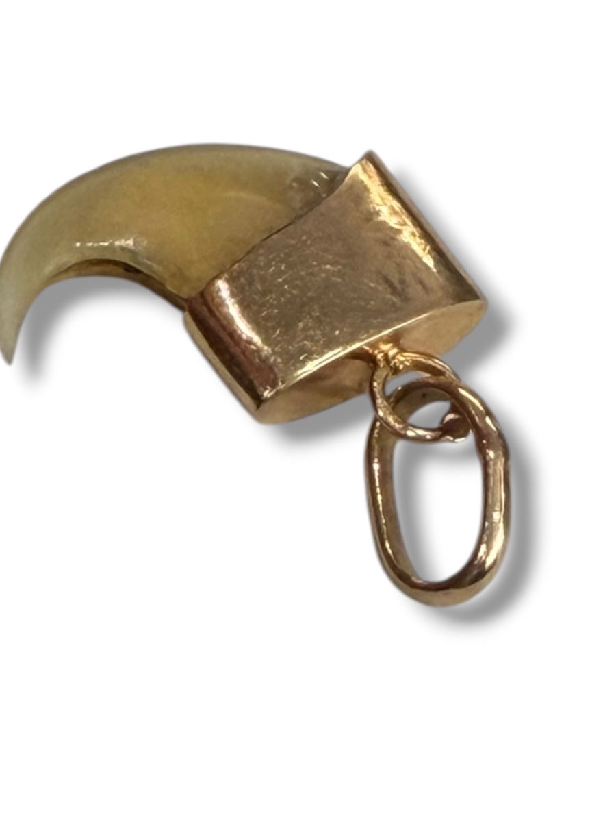 Pendentif en or griffe de tigre -photo-2