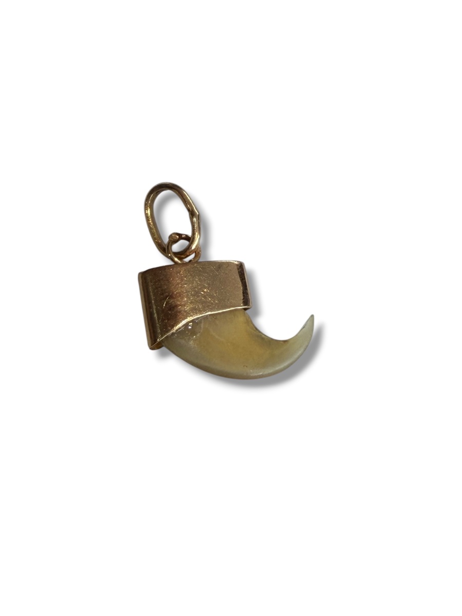 Pendentif en or griffe de tigre -photo-2