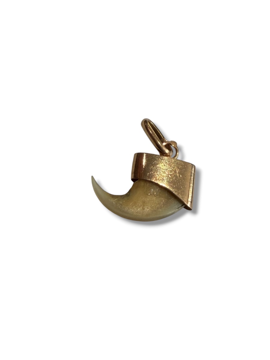 Pendentif en or griffe de tigre -photo-4