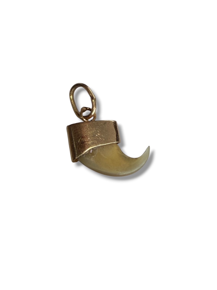Pendentif en or griffe de tigre -photo-5