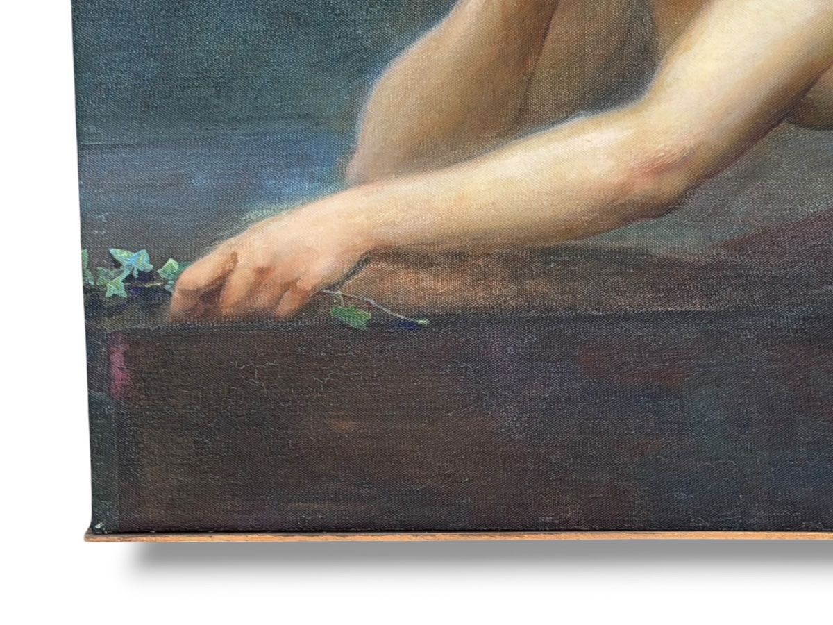 Femme nue allongée immense tableau XXeme-photo-4