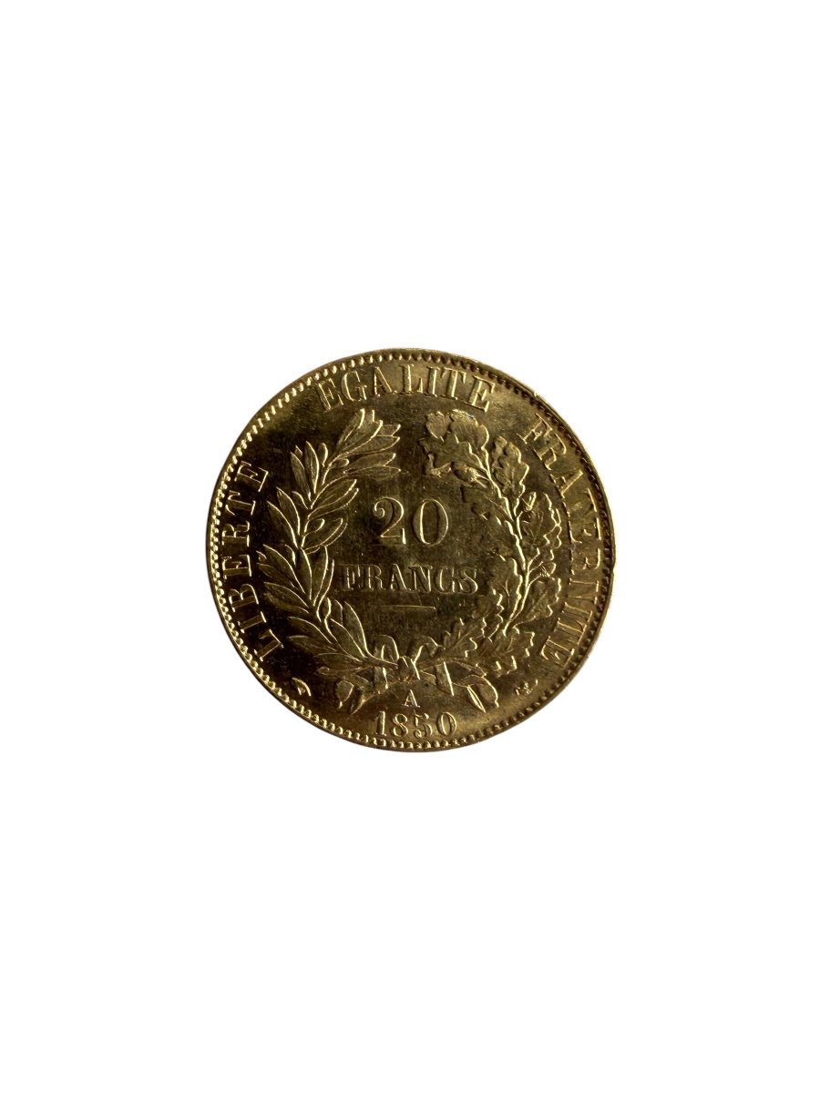 Pièce 20  Francs or Cérès 1850-photo-4
