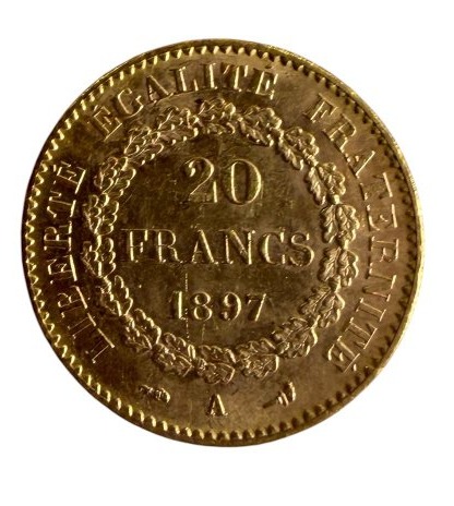20  Gold Francs "génie" 1897-photo-4