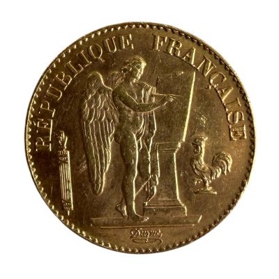 1896 20-franc Gold "genius" Coin