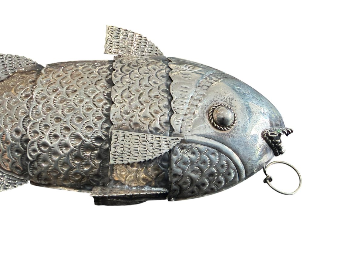 Poisson articulé en Argent massif-photo-4