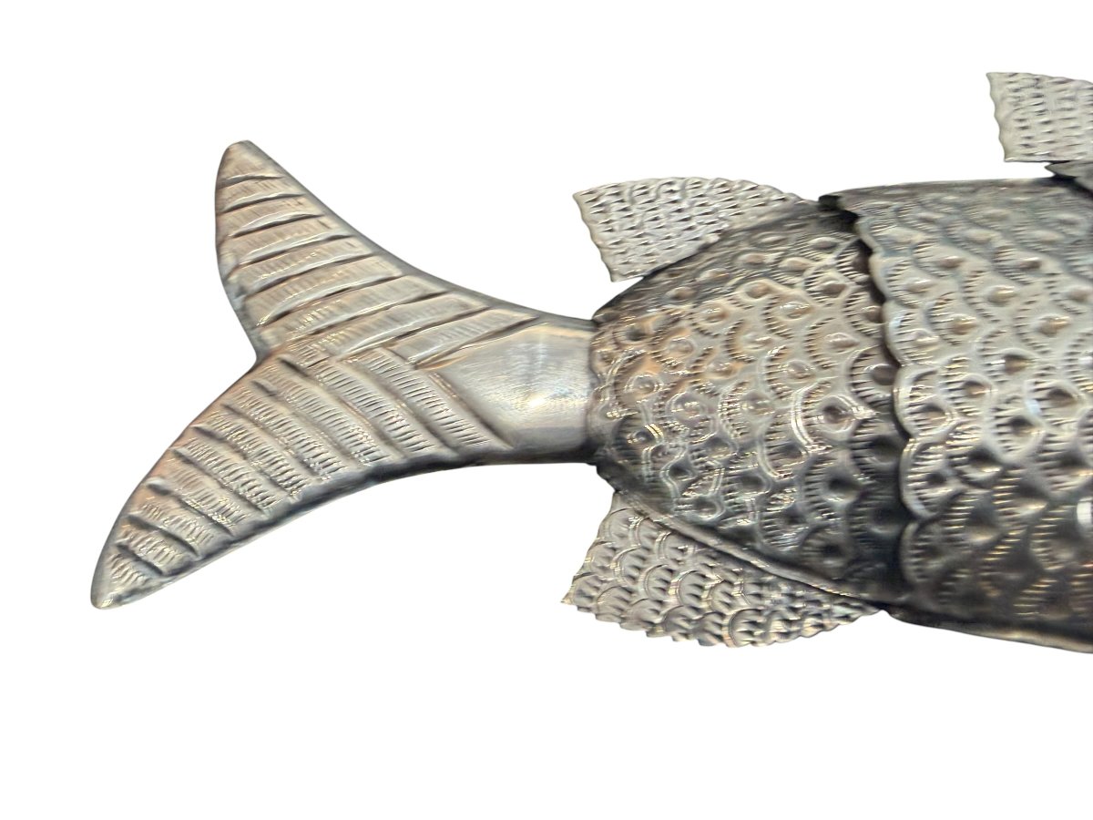 Poisson articulé en Argent massif-photo-1